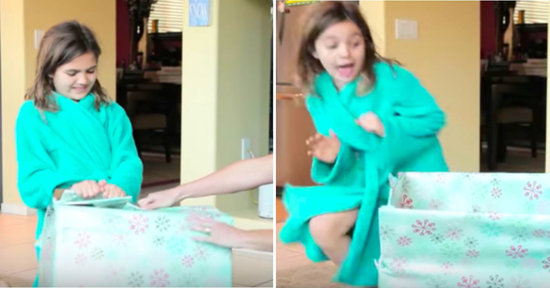 Daughter Rips Open Her Christmas Present, Then Jumps Back And Shrieks When She Sees A Puppy - picture 2