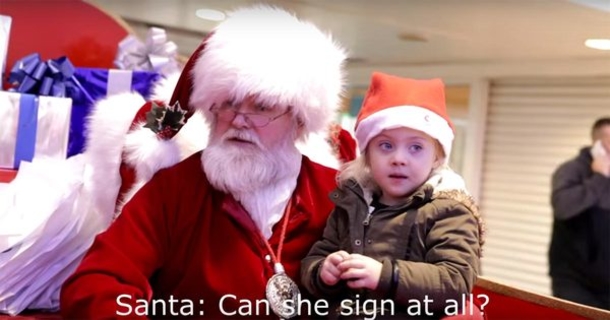 Deaf Girl Can’t Speak With Santa, So He Does Something BEAUTIFUL. Total Heartmelt. - picture 3