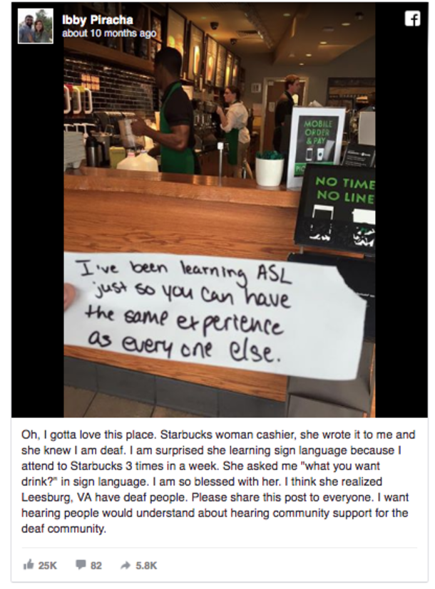 Deaf Man Orders at Starbucks. That’s When Barista Hands Him a Handwritten Note… - picture 3