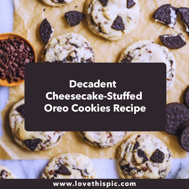 Decadent Cheesecake-Stuffed Oreo Cookies Recipe