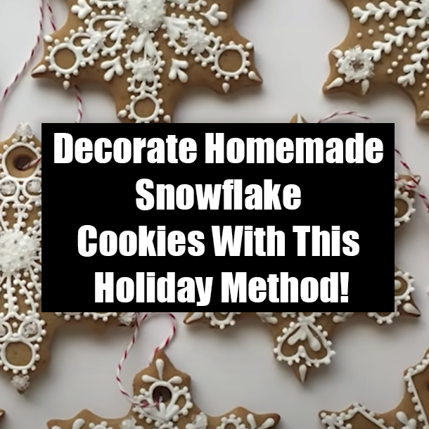 Decorate Homemade Snowflake Cookies With This Holiday Method!