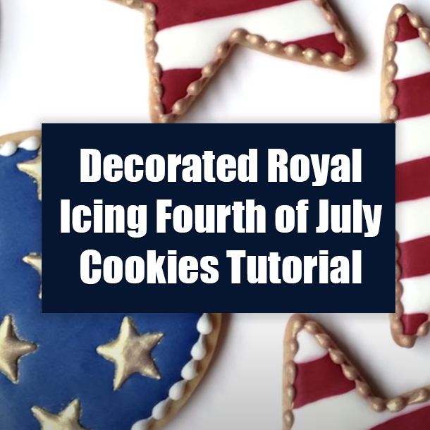 Decorated Royal Icing Fourth of July Cookies Tutorial