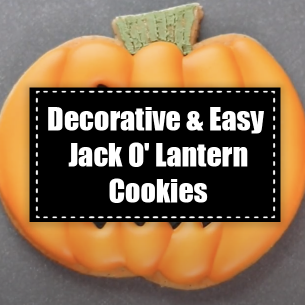 Decorative & Easy Jack O' Lantern Cookies