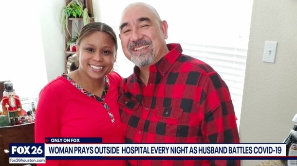 Dedicated wife stands outside husband’s hospital window each night as he battles coronavirus - picture 3