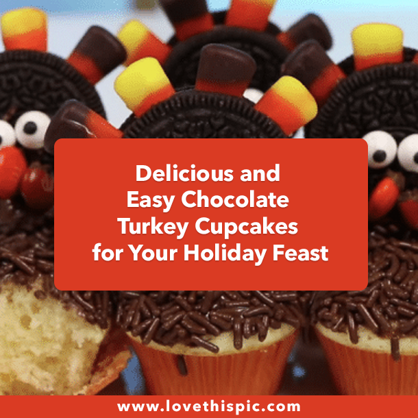Delicious and Easy Chocolate Turkey Cupcakes for Your Holiday Feast