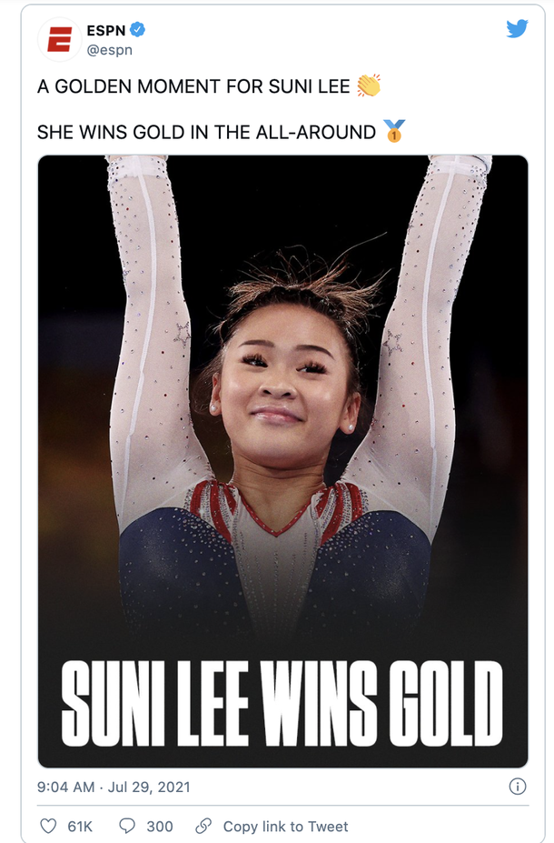 Despite injuries, family deaths, and a horrible accident, U.S. gymnast Suni Lee wins Olympic all-round! - picture 2
