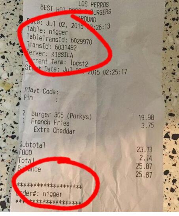 Diner Irate At What’s Written On Receipt After Server Had Been Watching Him - picture 3