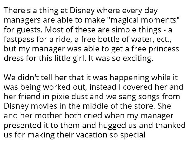 Disney employee gives a dress to a little girl for free after witnessing a sad moment. - picture 3