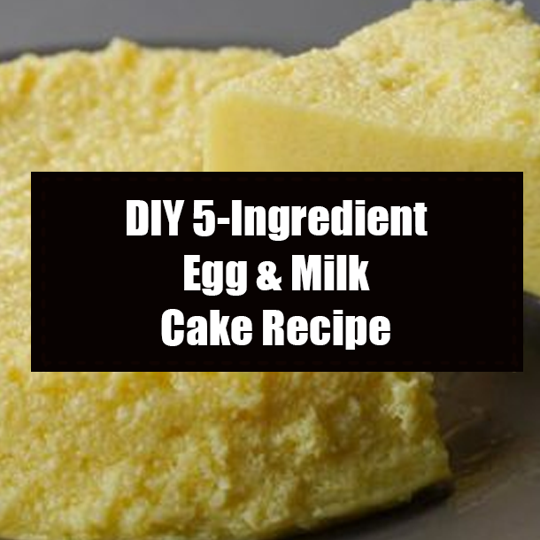 DIY 5-Ingredient Egg & Milk Cake Recipe