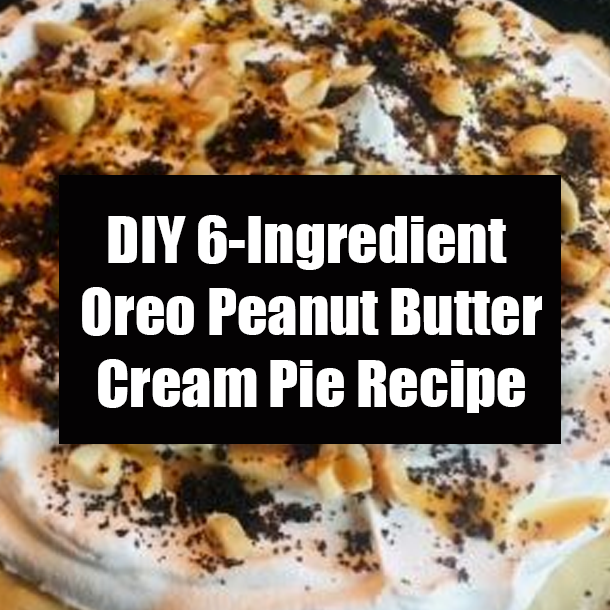 DIY 6-Ingredient Oreo Peanut Butter Cream Pie Recipe