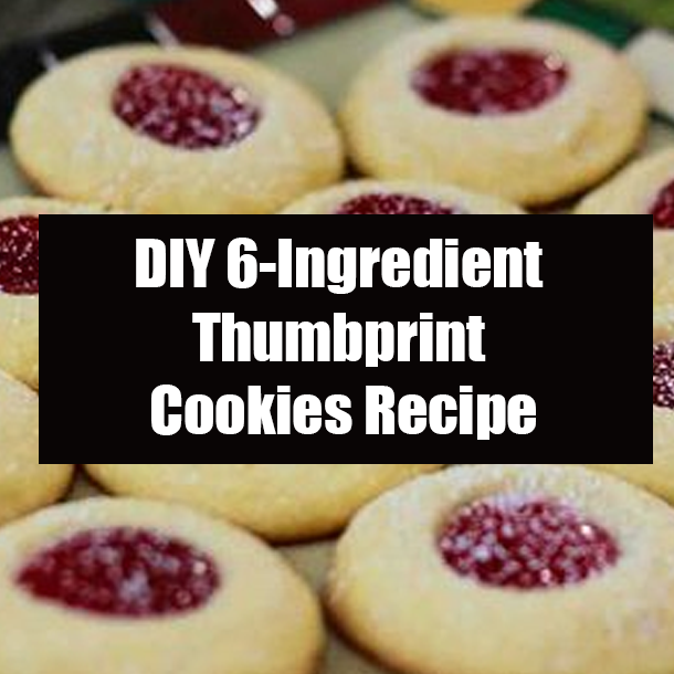 DIY 6-Ingredient Thumbprint Cookies Recipe
