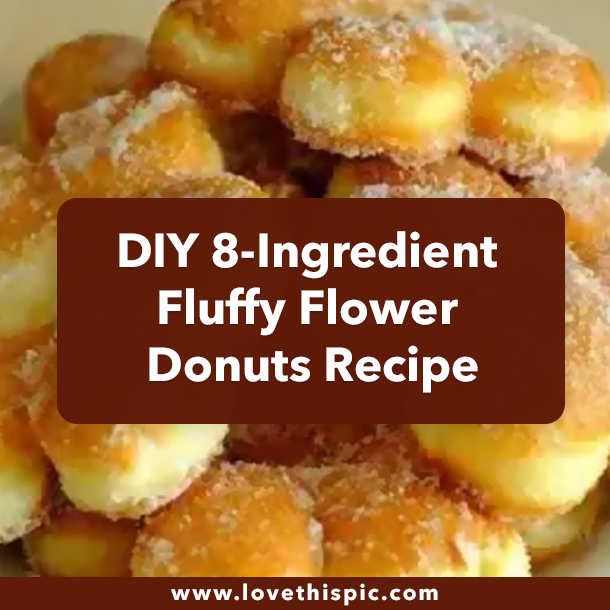 DIY 8-Ingredient Fluffy Flower Donuts Recipe