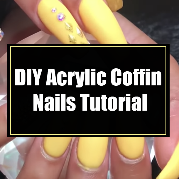 DIY Acrylic Coffin Nails Tutorial