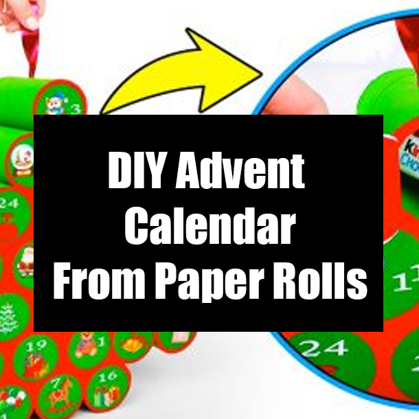 DIY Advent Calendar From Paper Rolls
