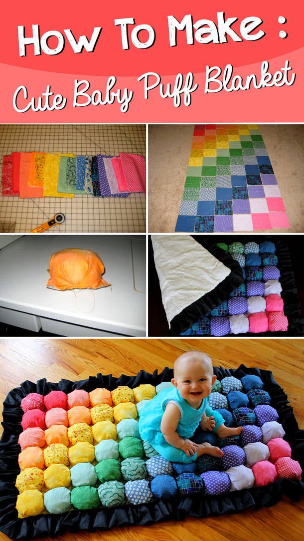 DIY Baby Puff Blanket - picture 2