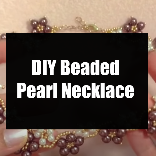 DIY Beaded Pearl Necklace