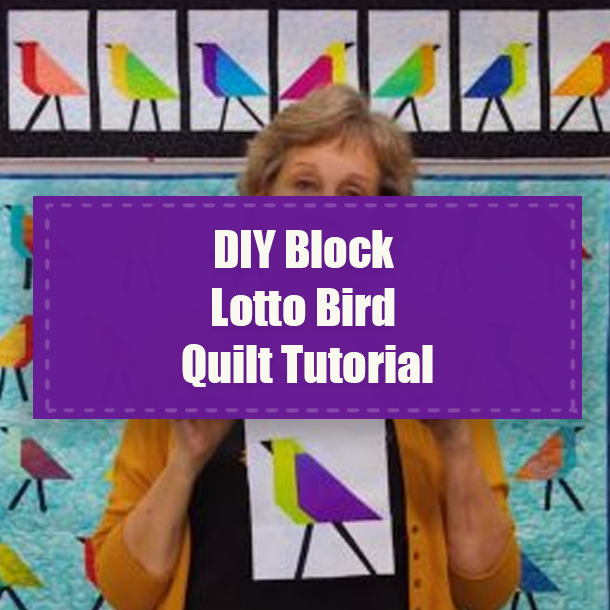 DIY Block Lotto Bird Quilt Tutorial