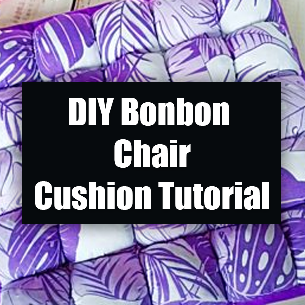 DIY Bonbon Chair Cushion Tutorial