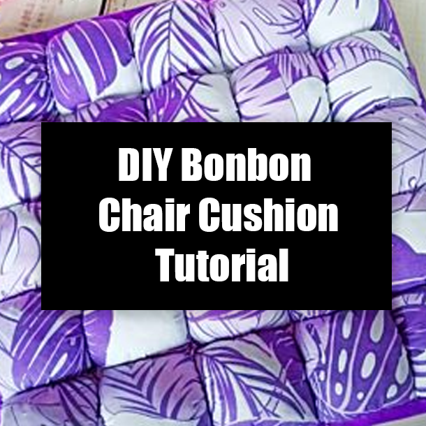 DIY Bonbon Chair Cushion Tutorial