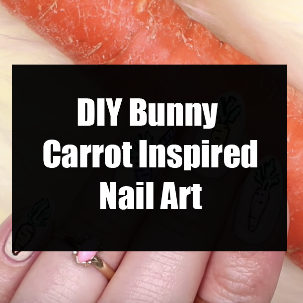 DIY Bunny Carrot Inspired Nail Art