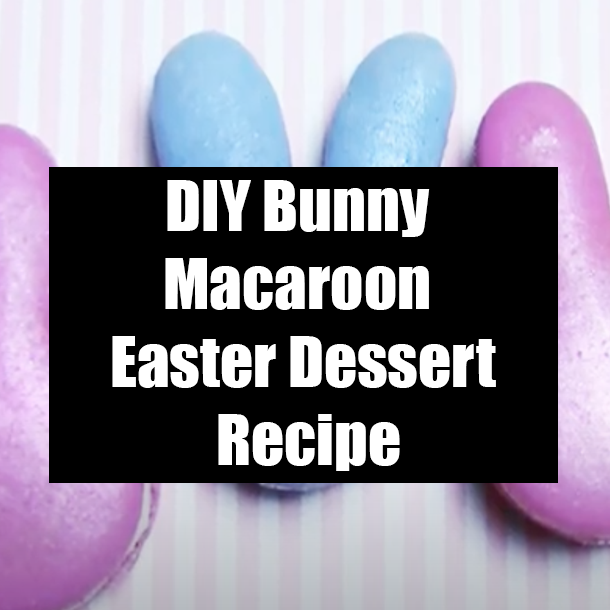 DIY Bunny Macaroon Easter Dessert Recipe