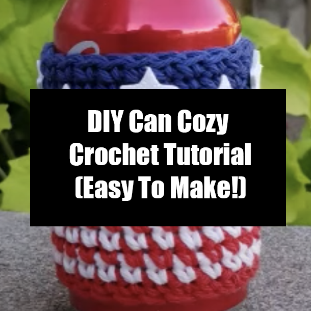 DIY Can Cozy Crochet Tutorial (Easy To Make!)