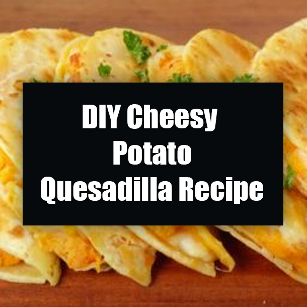 DIY Cheesy Potato Quesadilla Recipe