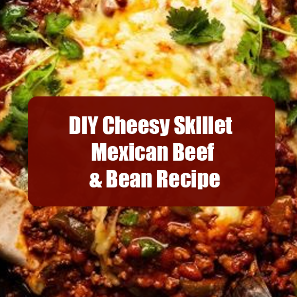 DIY Cheesy Skillet Mexican Beef & Bean Recipe