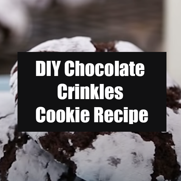 DIY Chocolate Crinkles Cookie Recipe