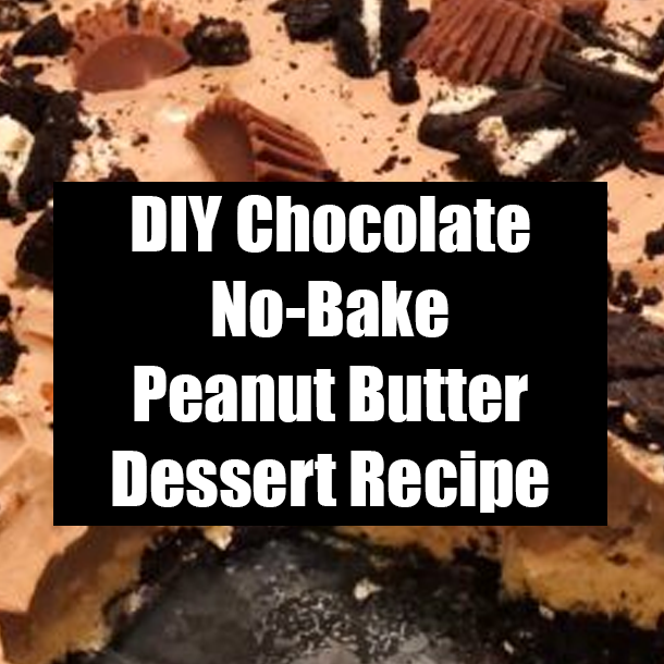 DIY Chocolate No-Bake Peanut Butter Dessert Recipe
