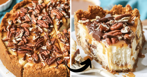 DIY Chocolate & Caramel Turtle Cheesecake Recipe - picture 2