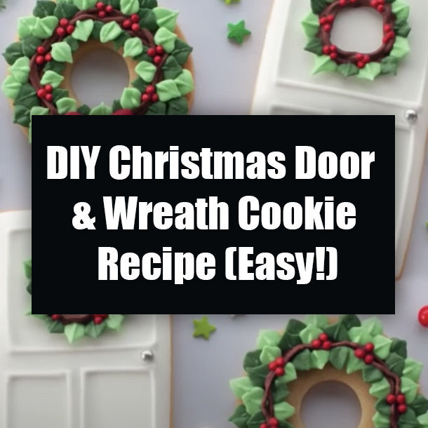 DIY Christmas Door & Wreath Cookie Recipe (Easy!)
