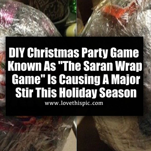 DIY Christmas Party Game Known As "The Saran Wrap Game" Is Causing A Major Stir This Holiday Season