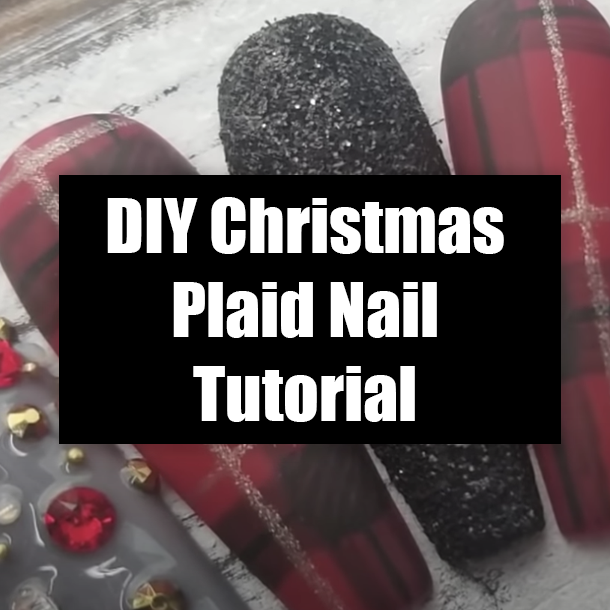 DIY Christmas Plaid Nail Tutorial