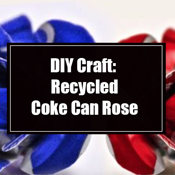 DIY Craft: Recycled Coke Can Rose
