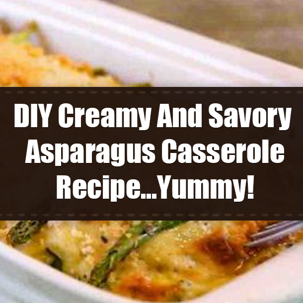 DIY Creamy And Savory Asparagus Casserole Recipe...Yummy!