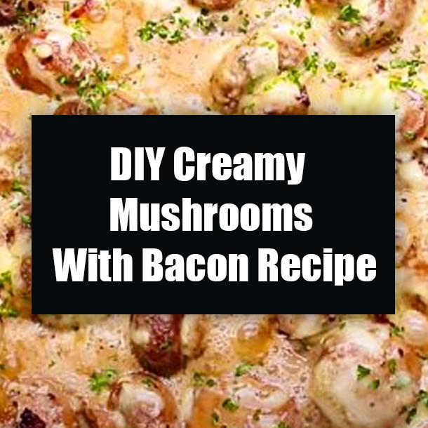DIY Creamy Mushrooms With Bacon Recipe