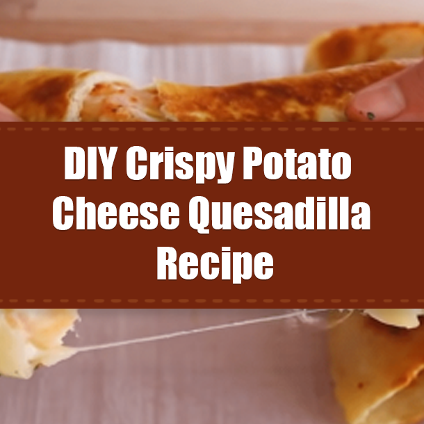DIY Crispy Potato Cheese Quesadilla Recipe
