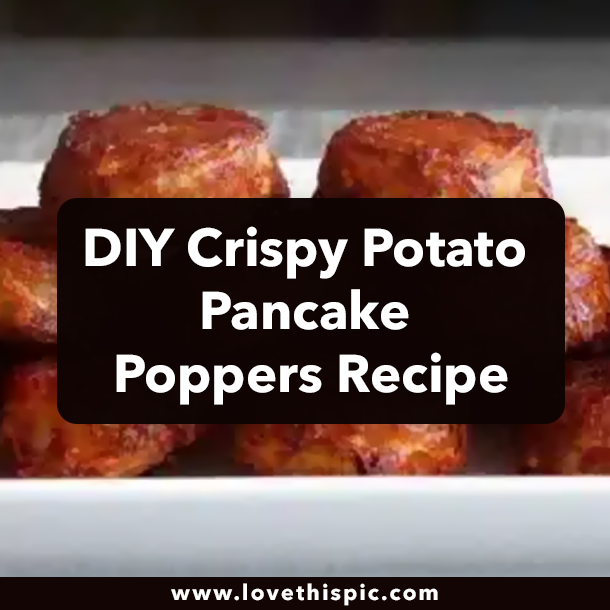 DIY Crispy Potato Pancake Poppers Recipe