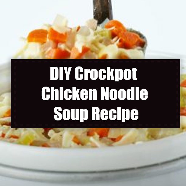 DIY Crockpot Chicken Noodle Soup Recipe