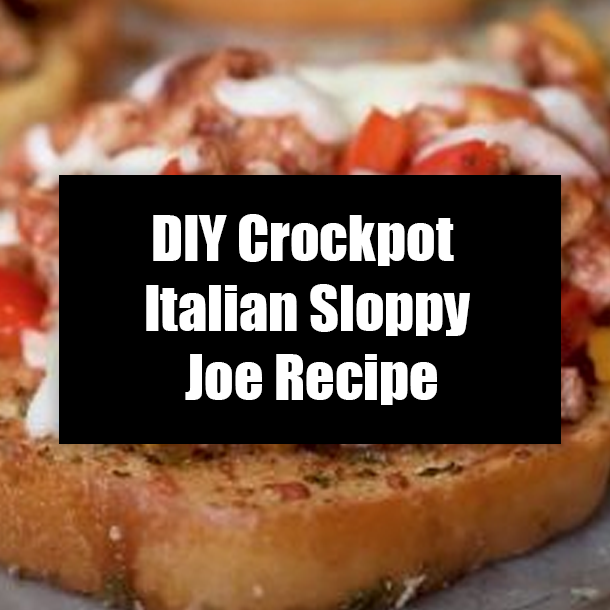 DIY Crockpot Italian Sloppy Joe Recipe