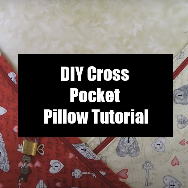 DIY Cross Pocket Pillow Tutorial