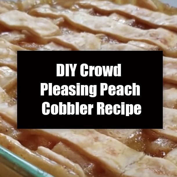 DIY Crowd Pleasing Peach Cobbler Recipe