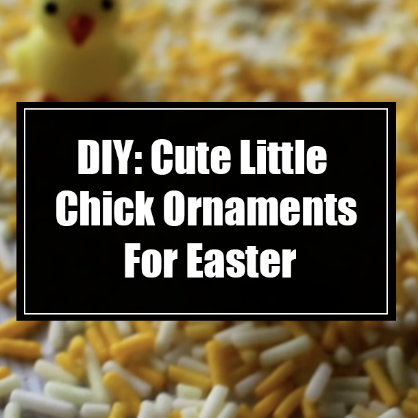 DIY: Cute Little Chick Ornaments For Easter