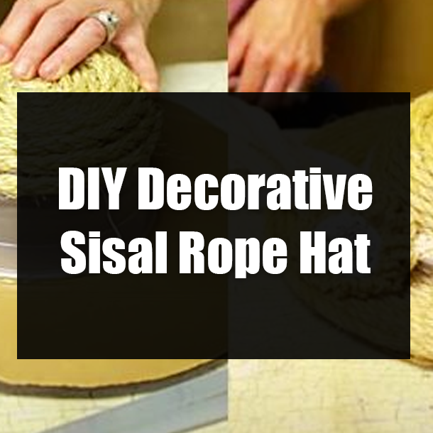 DIY Decorative Sisal Rope Hat