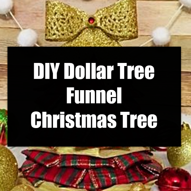 DIY Dollar Tree Funnel Christmas Tree