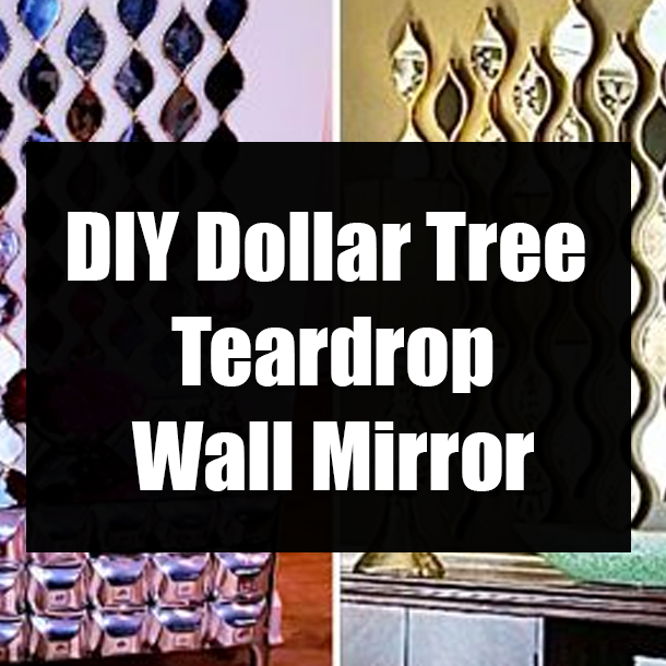 DIY Dollar Tree Teardrop Wall Mirror