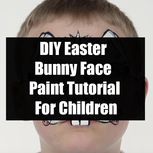 DIY Easter Bunny Face Paint Tutorial For Children