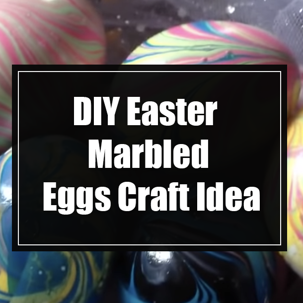 DIY Easter Marbled Eggs Craft Idea