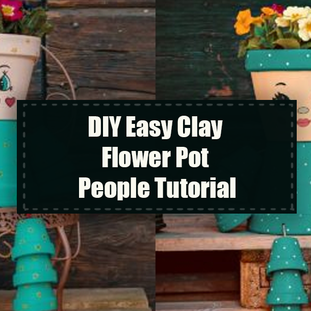 DIY Easy Clay Flower Pot People Tutorial